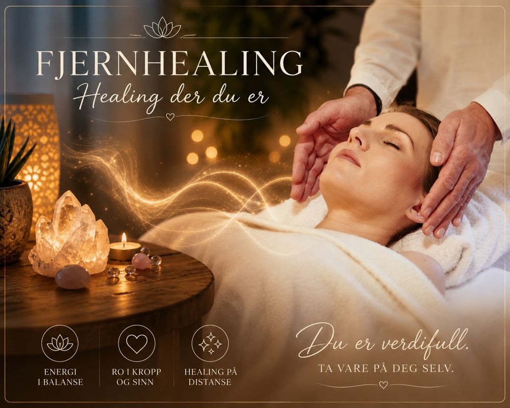 Fjernhealing – Healing der du er. Energi i balanse, ro i kropp og sinn, healing på distanse.